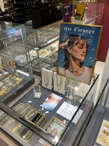 Photo de la vitrine de Tête d'orange au BHV