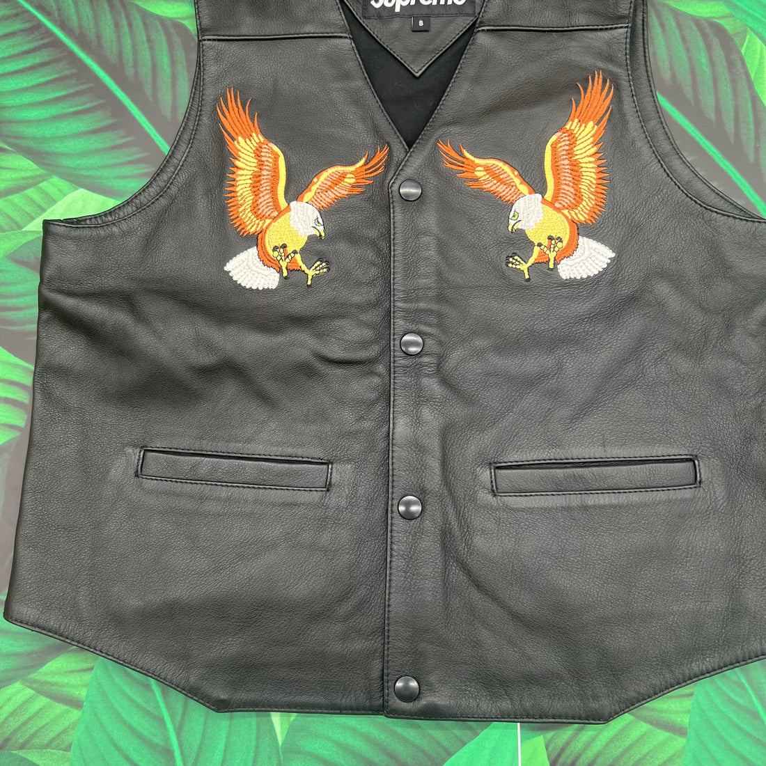 supreme eagle leather vest mサイズ | www.jarussi.com.br