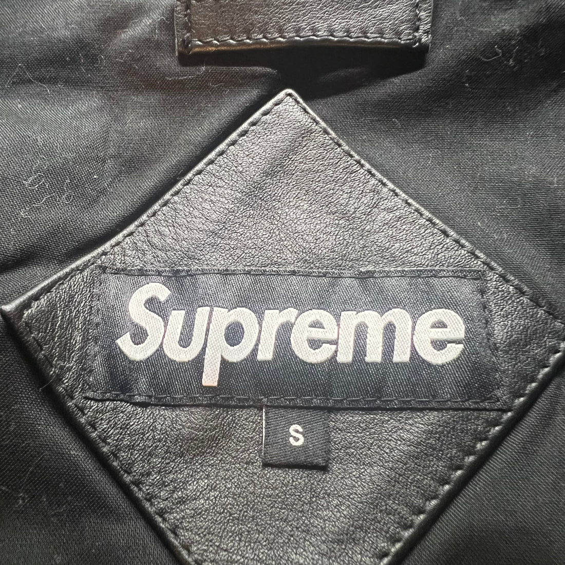 Supreme eagle leather vest- S