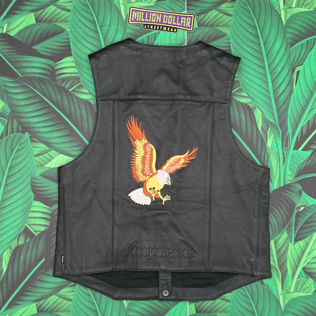 Supreme Eagle Leather Vest-