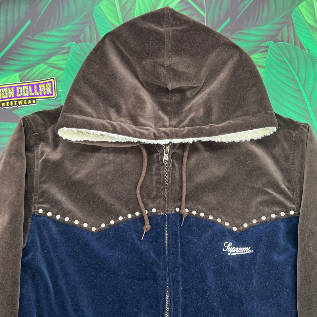 Studded Velvet Hooded supreme Mサイズ-