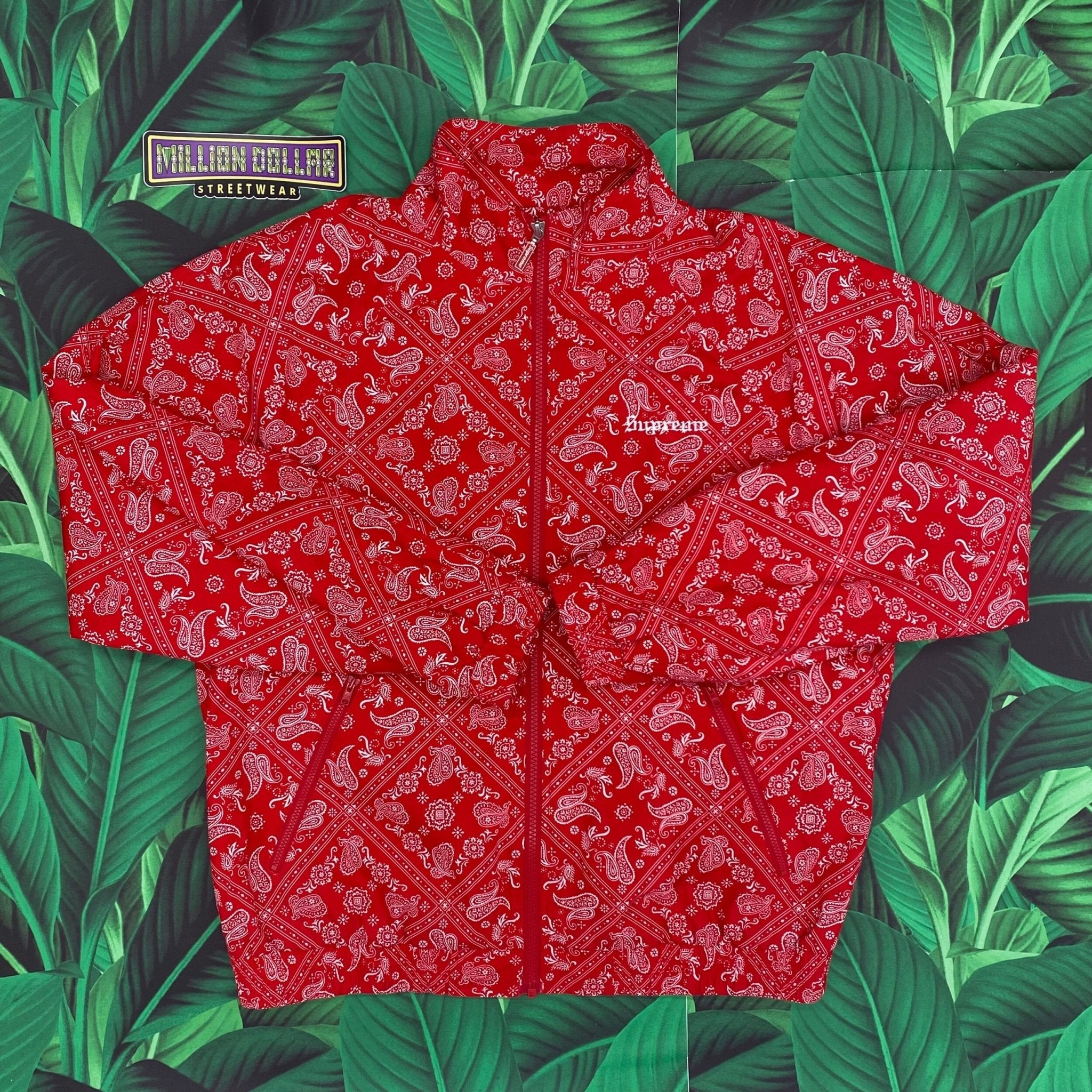 Supreme bandana track jacket- M – Million Dollar Streetwear