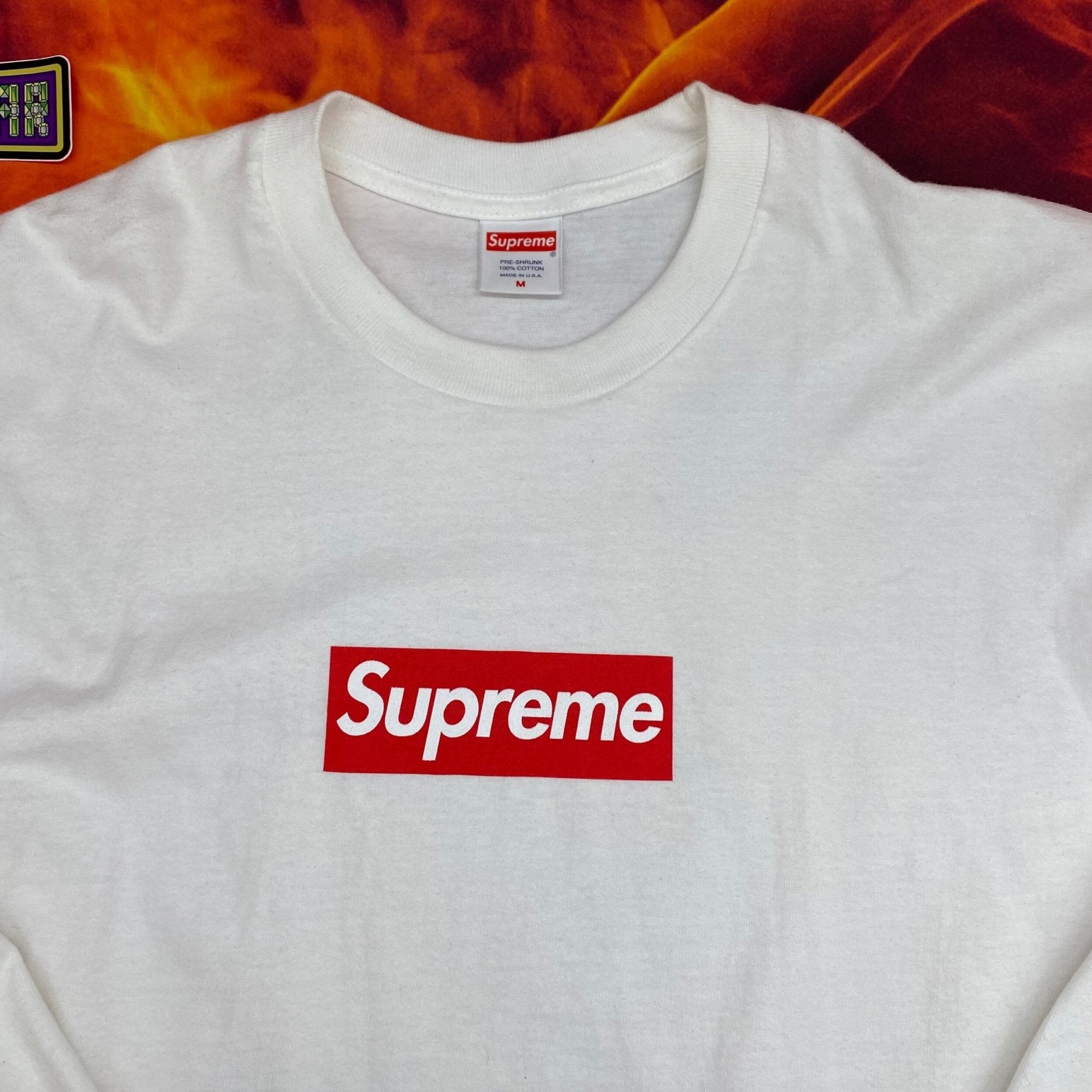 Supreme box logo l/s tee- M – Million Dollar Streetwear