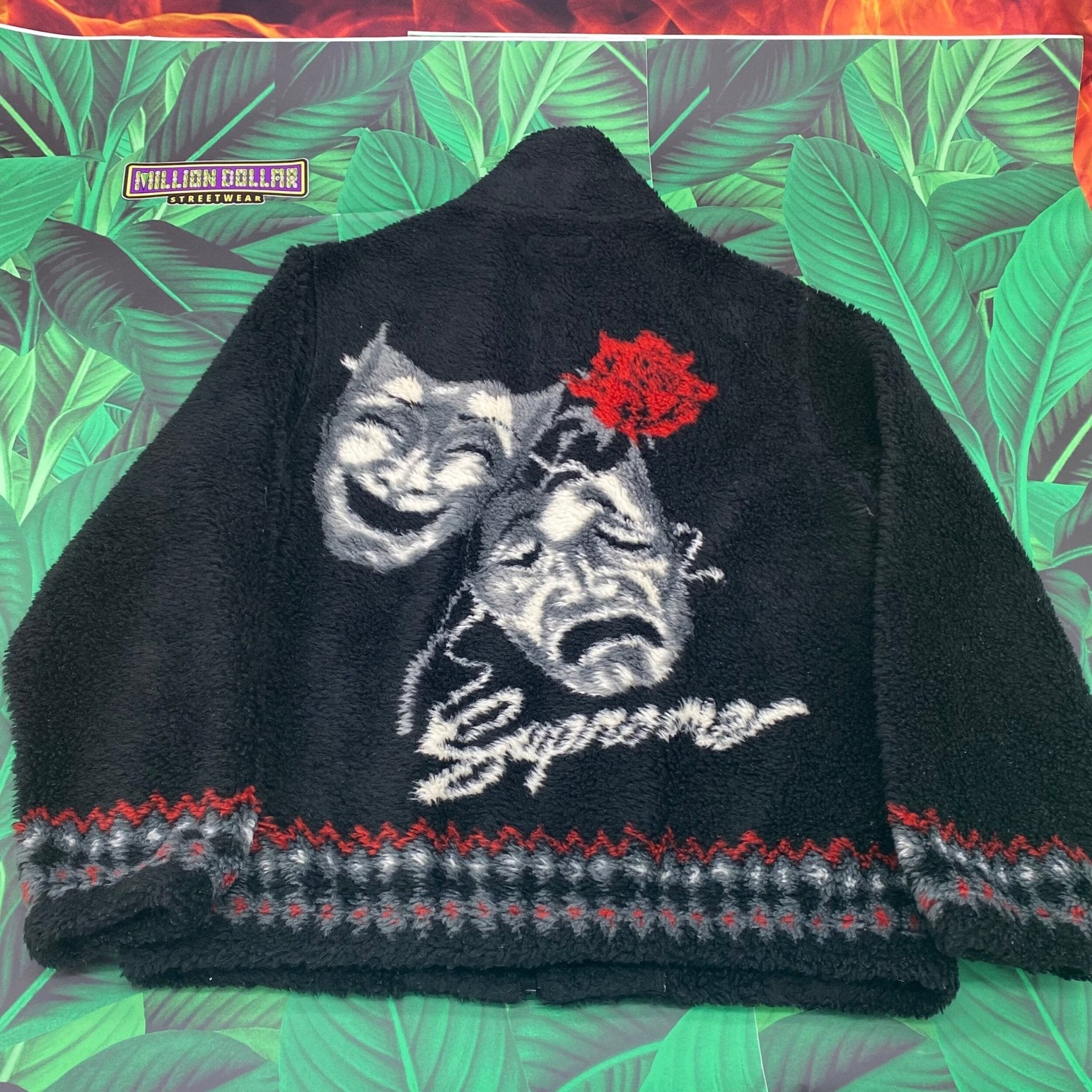 Supreme drama mask fleece jacket- S – Million Dollar Streetwear