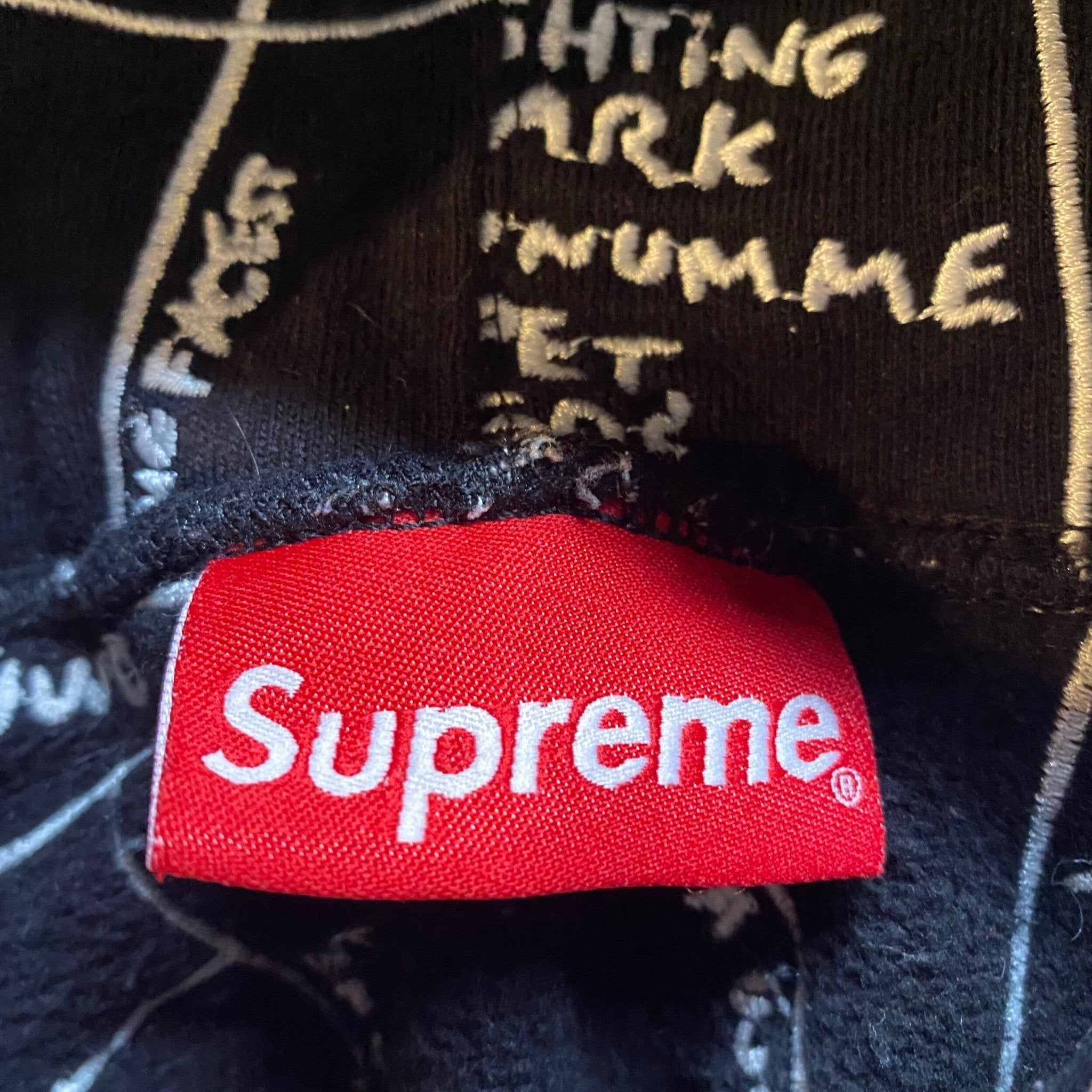 Supreme Gonz embroidered map hoodie- M – Million Dollar Streetwear