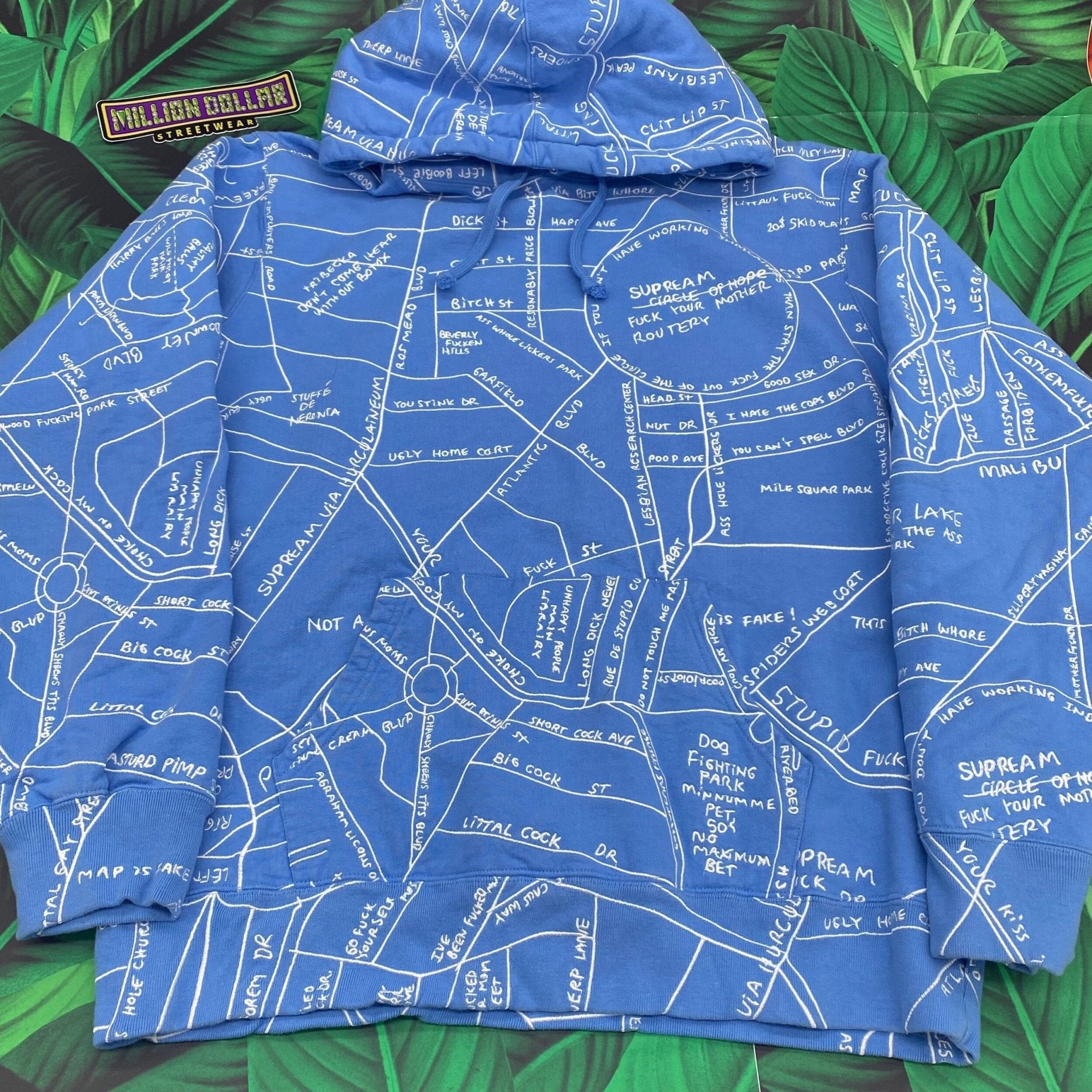 Supreme Gonz Embroidered Map Hooded | L シュプリーム トップス