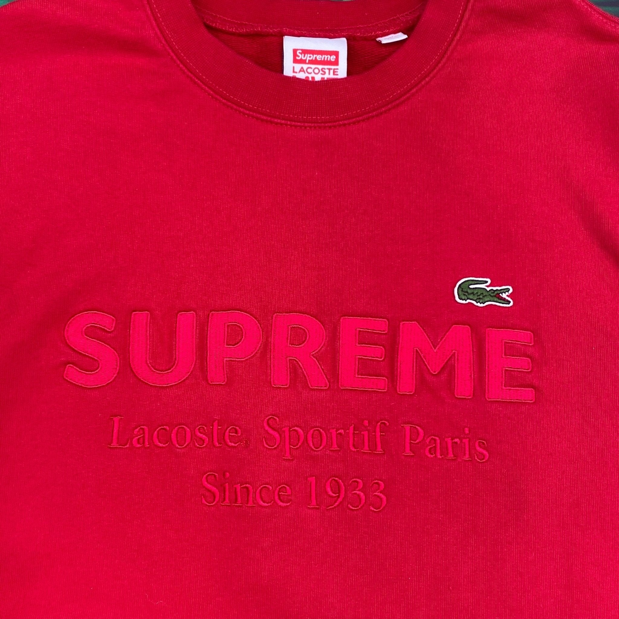 大特価新品 S Supreme LACOSTE Crewneck ラコステ クルーネック 新作超特価