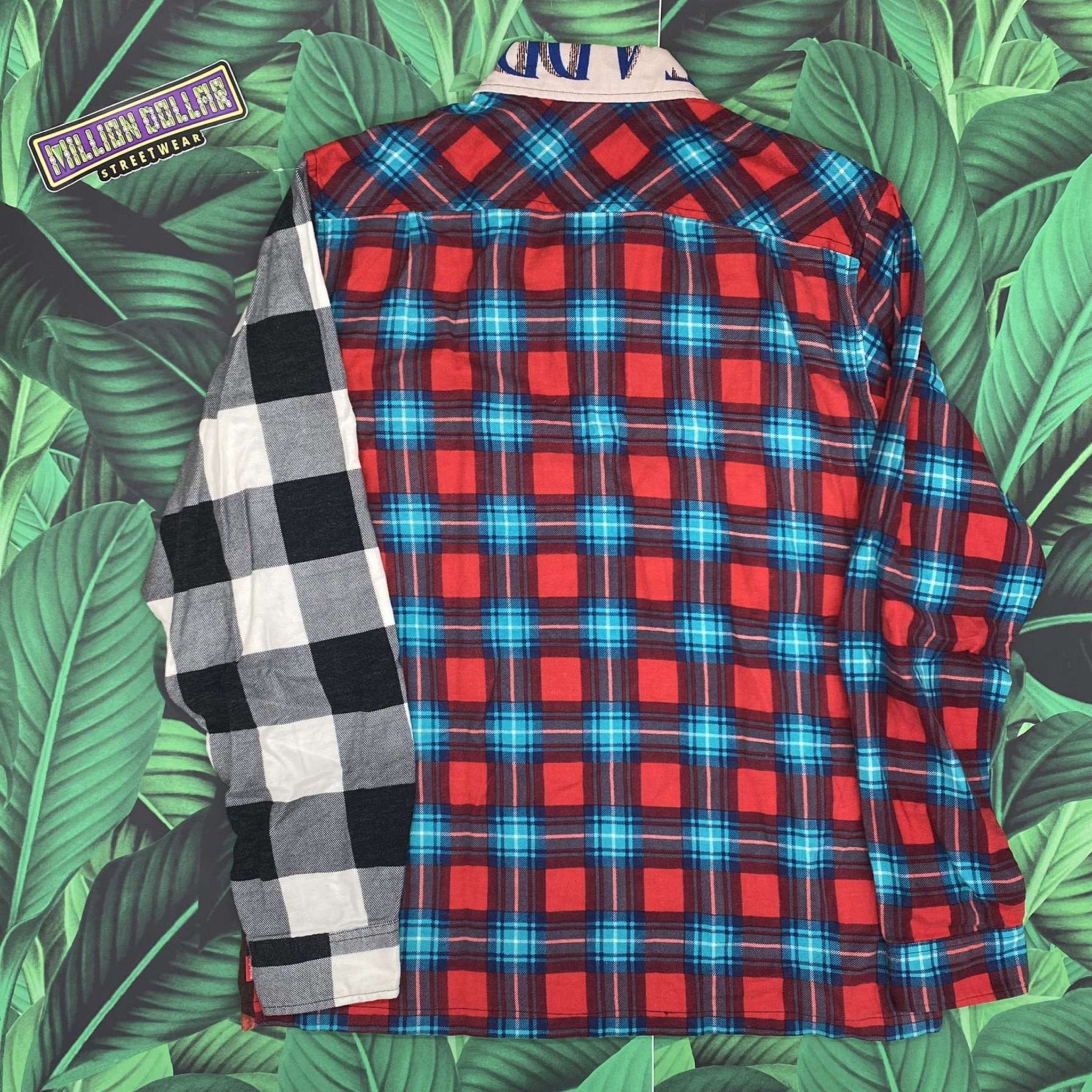 Supreme MLK zip up flannel shirt- M