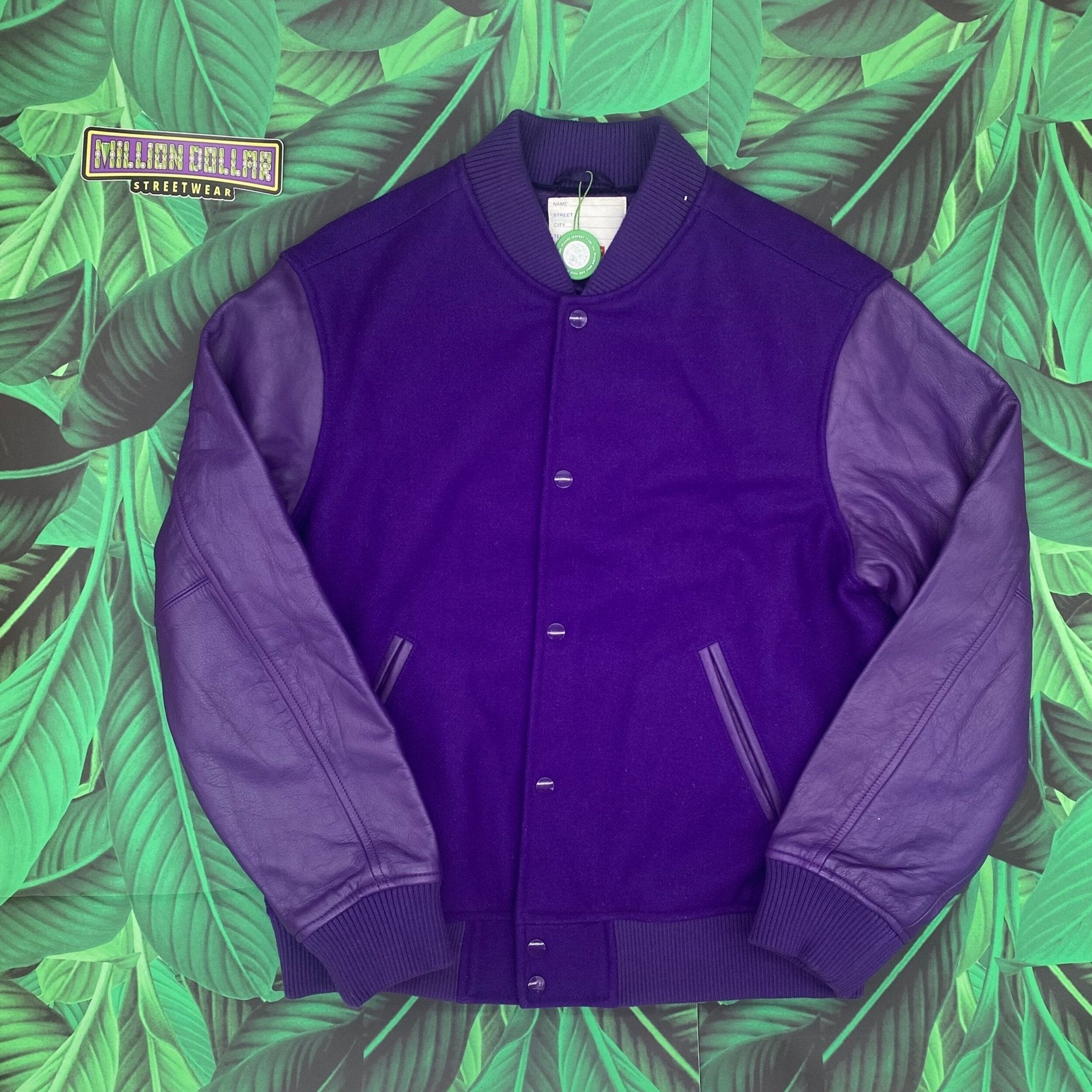 最安値！ Motion Logo Varsity Jacket Purple M - ジャケット/アウター