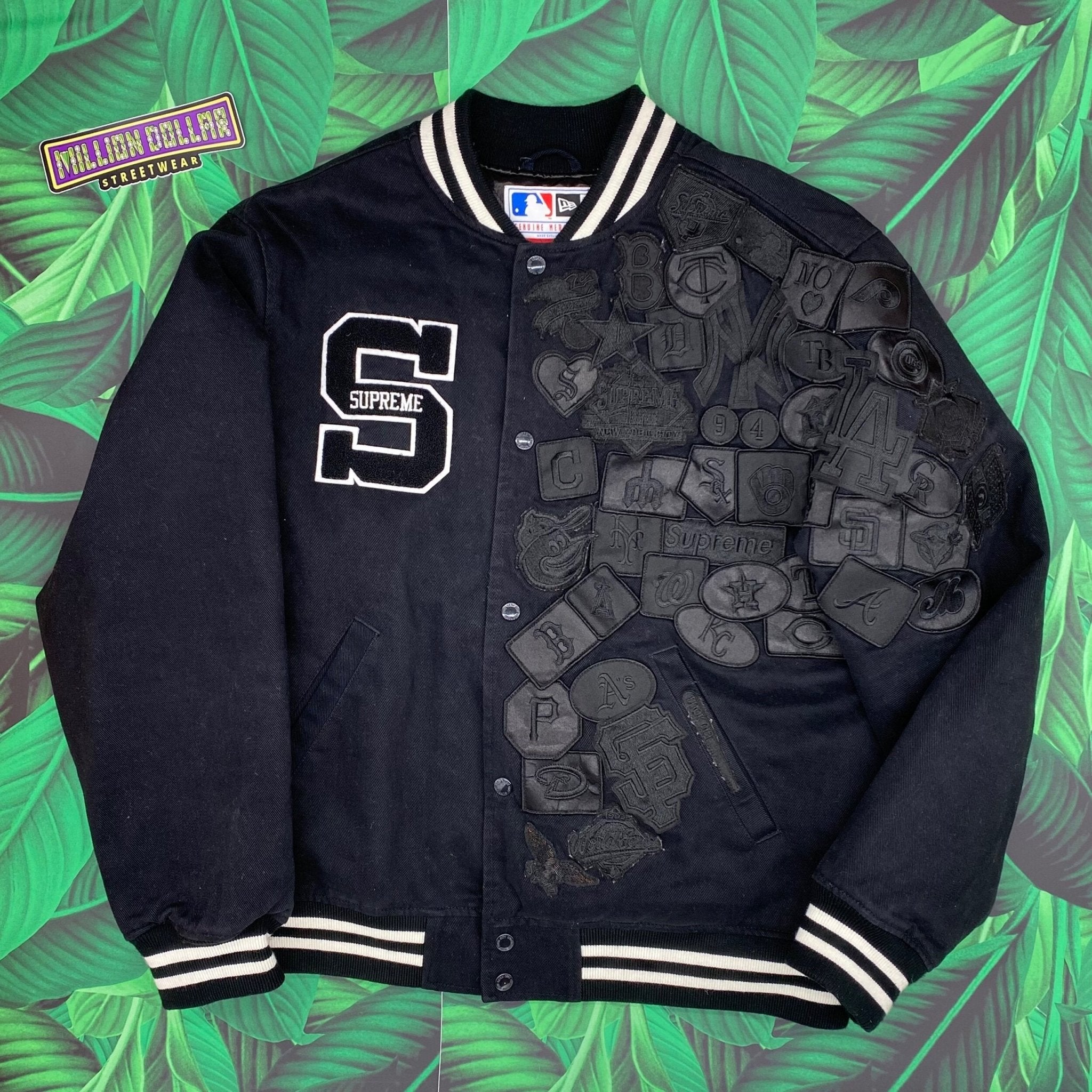 L】 Supreme New Era MLB Varsity Jacket - ジャケット/アウター