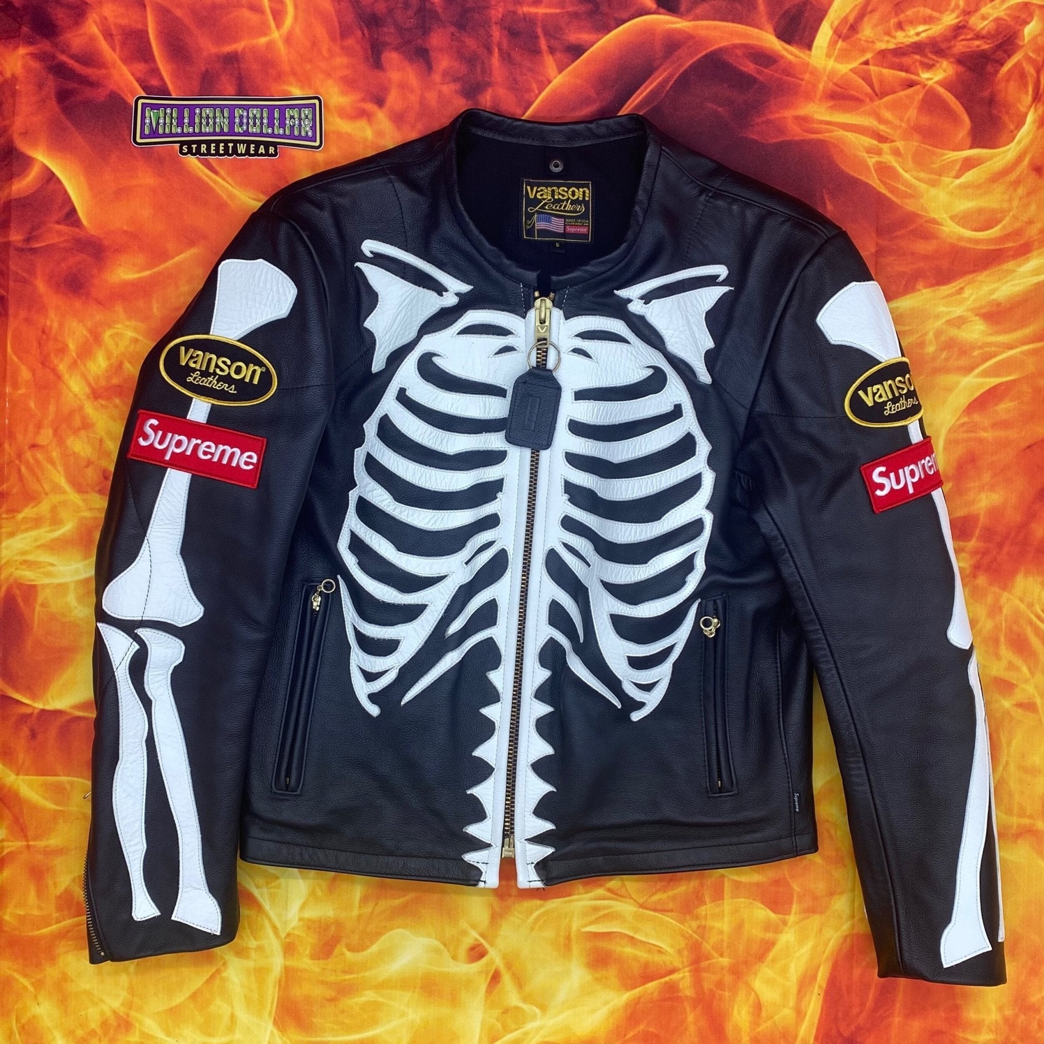 Supreme / Vanson Leather Bones Jacket