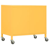 Storage Cabinet Mustard Yellow 23.6"x13.8"x19.3" Steel
