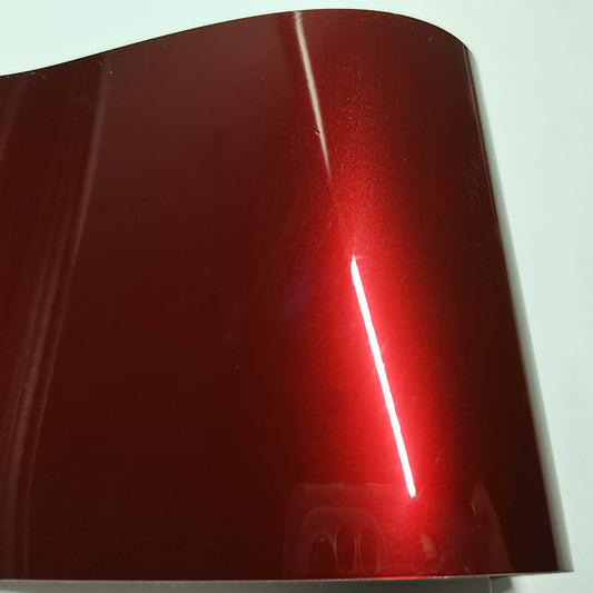 Gloss Metallic Soul Red Vinyl Wrap for Cars PET Liner – Car Vinyl Supplier