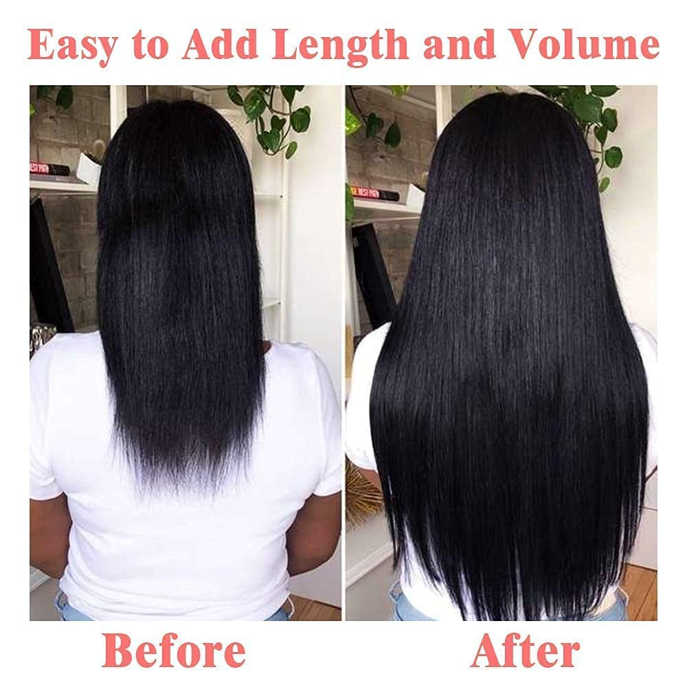 Kinky Curly Clip in Hair Extensions for Black Women Human Hair 14-22  70g-120g
