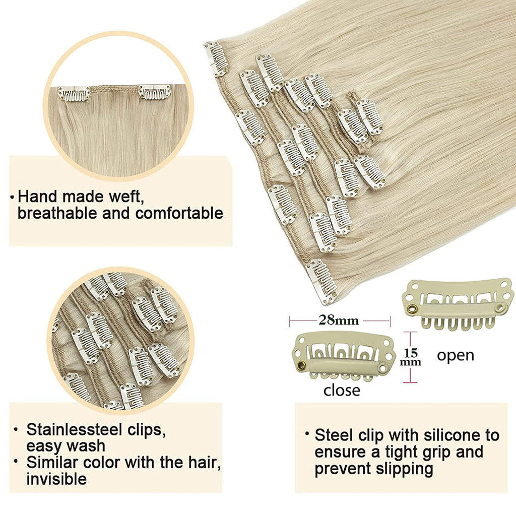 Goo Goo Human Hair Clip in Hair Extensions 150g – Goo Goo Hair