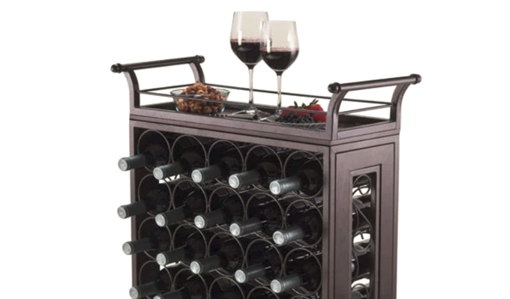 Go with Racks That Allow Putting Bottles on Their Sides