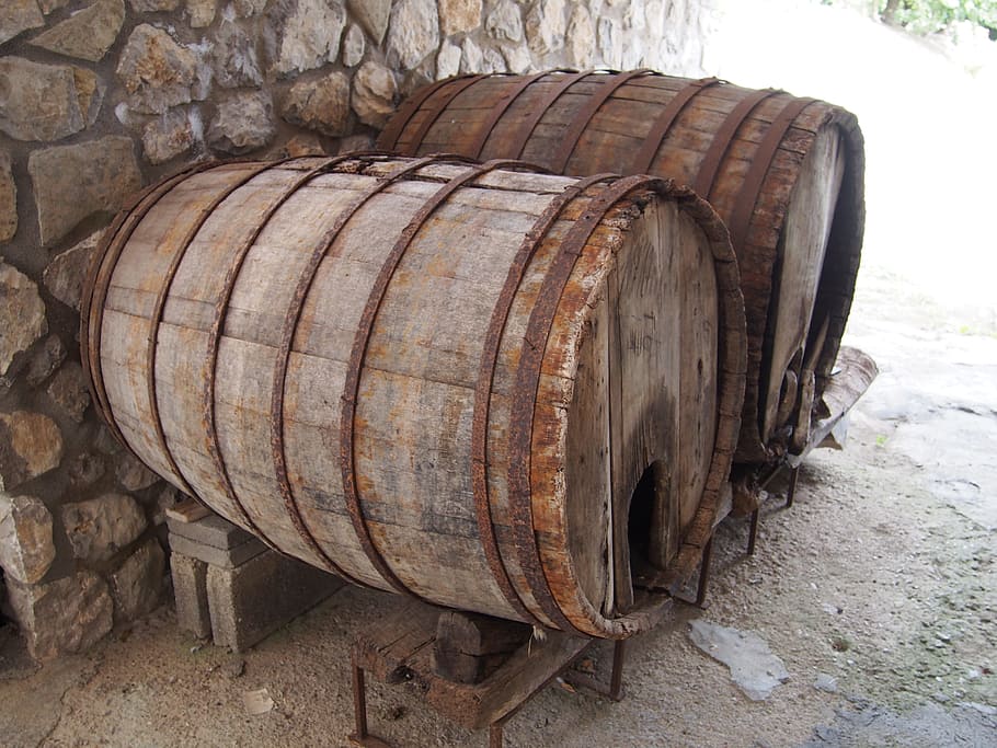 wine barrel bar