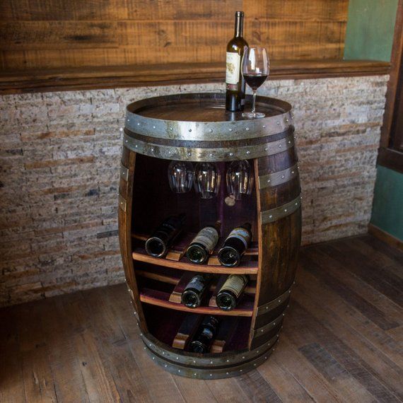 wine barrel wine rack