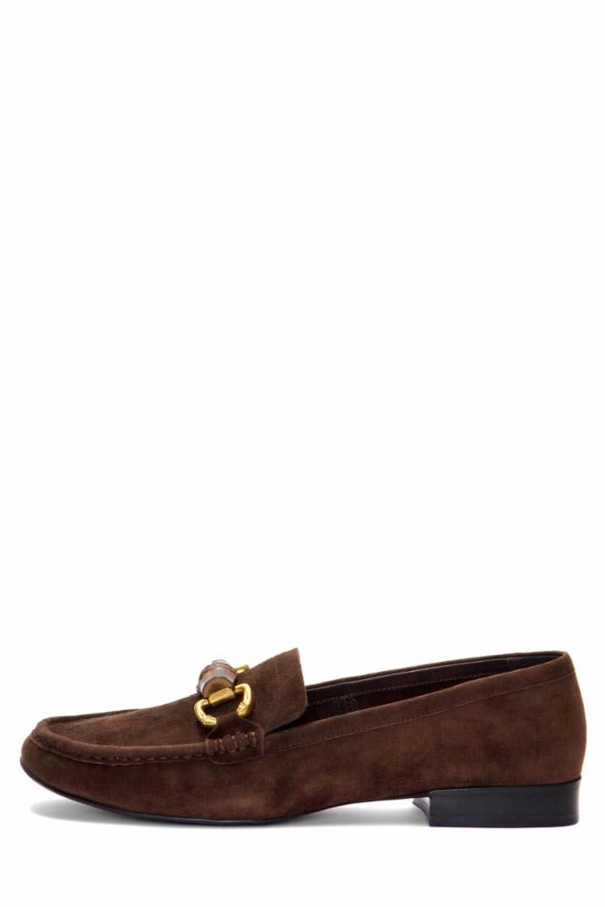 Jeffrey Campbell Women APPRENTICE BROWN SUEDE GOLD