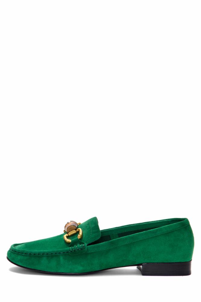 Jeffrey Campbell Women APPRENTICE GREEN SUEDE GOLD