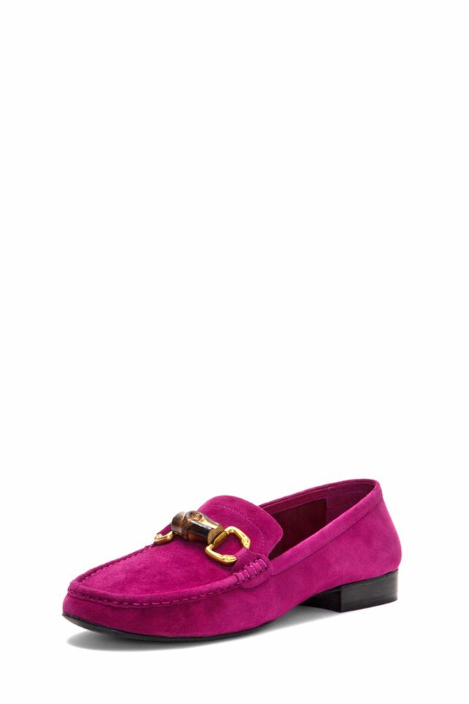 Jeffrey Campbell Women APPRENTICE FUCHSIA SUEDE GOLD