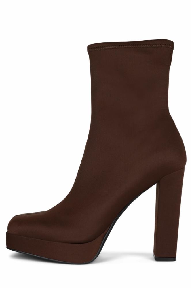 Jeffrey Campbell Women ARCADIA BROWN NEOPRENE