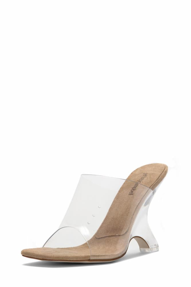 Jeffrey Campbell Women BARE NUDE/SUEDE CLEAR