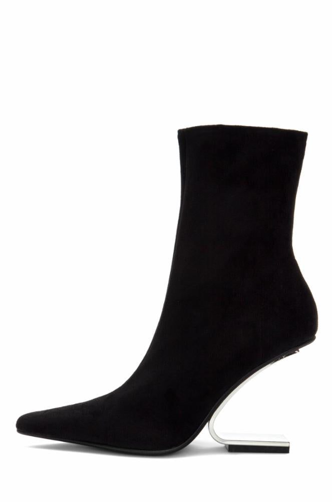 Jeffrey Campbell Women COMPASS BLACK/SUEDE//SILVER