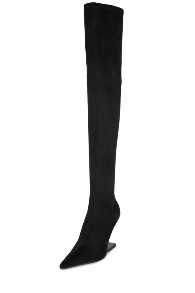 Jeffrey Campbell Women COMPASSOTK BLACK/SUEDE/BLACK