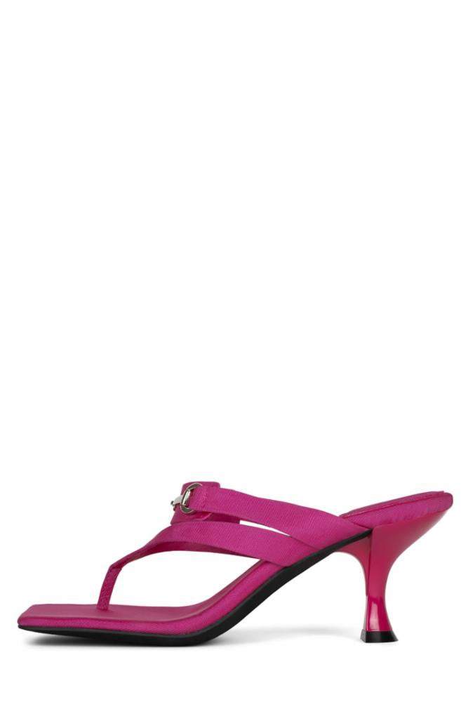 Jeffrey Campbell Women DEVIOUS FUCHSIA FAILLE SILVER