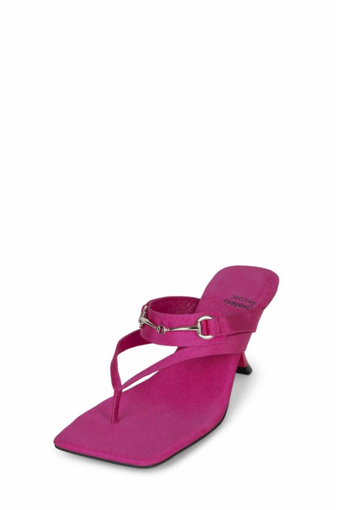 Jeffrey Campbell Women DEVIOUS FUCHSIA FAILLE SILVER