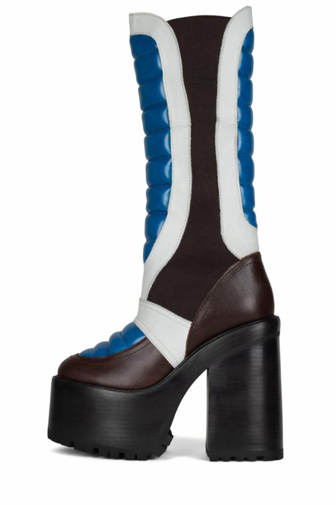 Jeffrey Campbell Women DIRT_BIKE BLACK BLUE WHITE