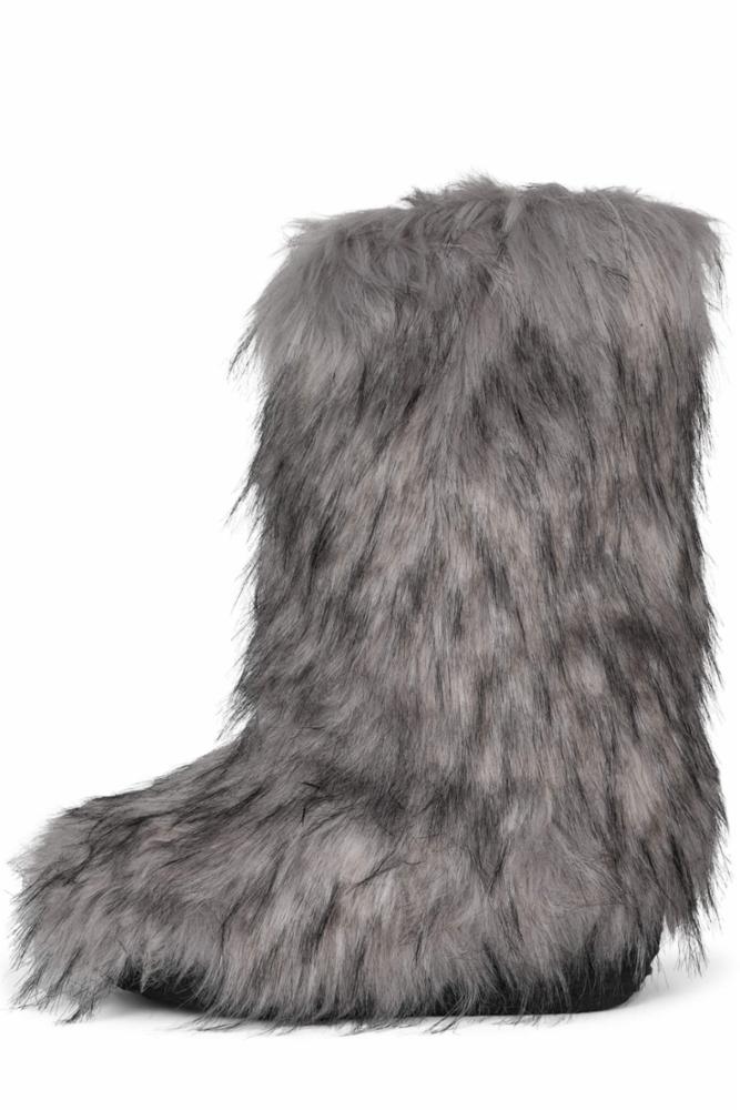 Jeffrey Campbell Women FLUFFY GREY BLACK