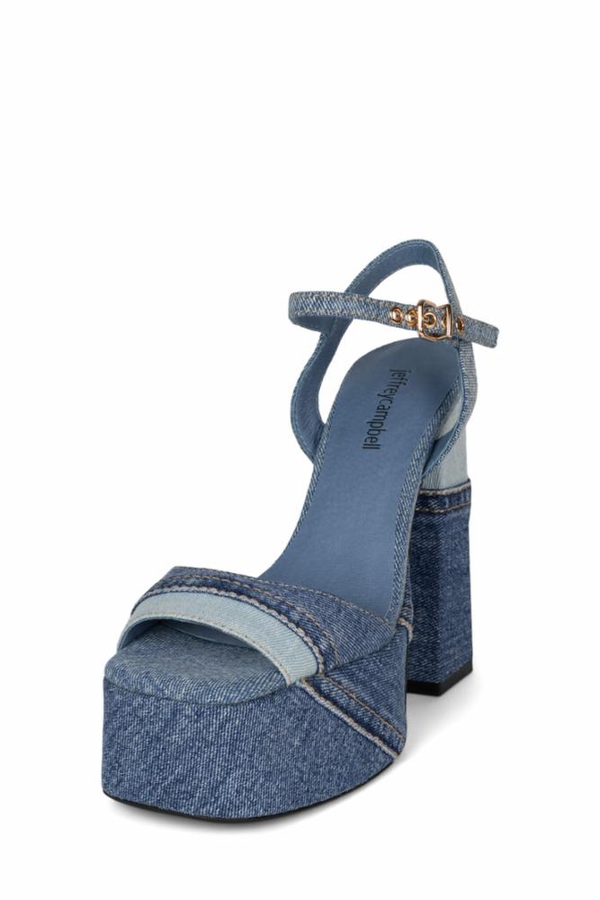 Jeffrey Campbell Women GIRLFRIEND BLUE DENIM COMBO