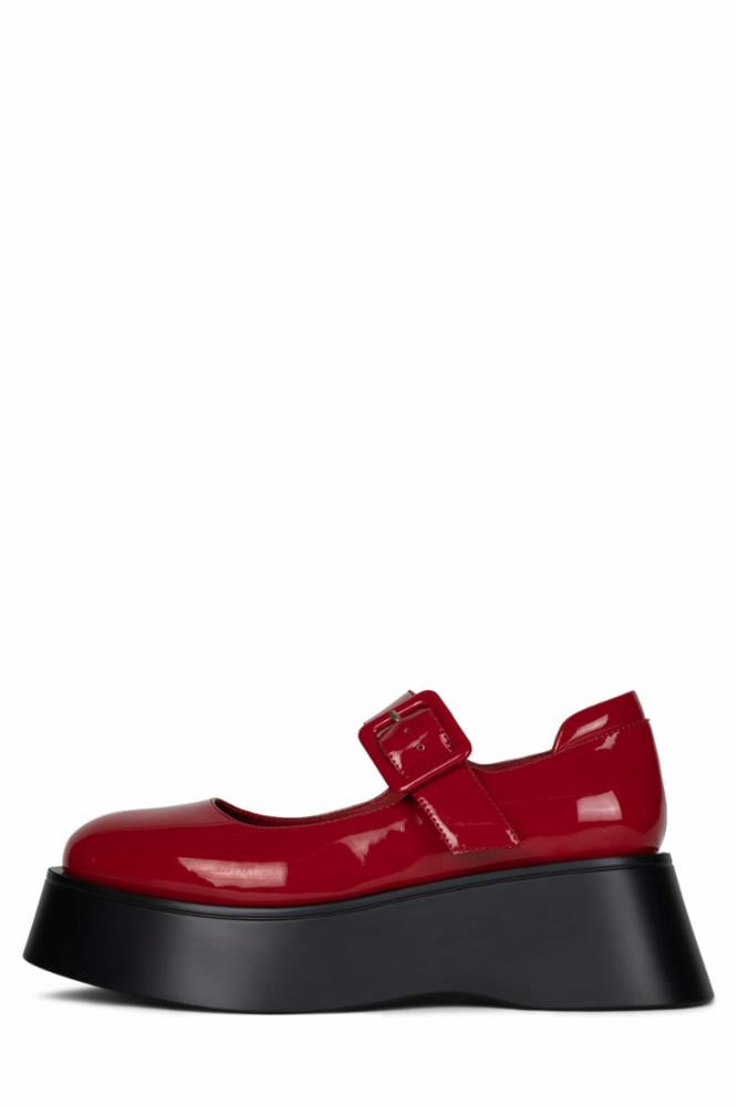 Jeffrey Campbell Women ICHIKA RED PATENT BLACK