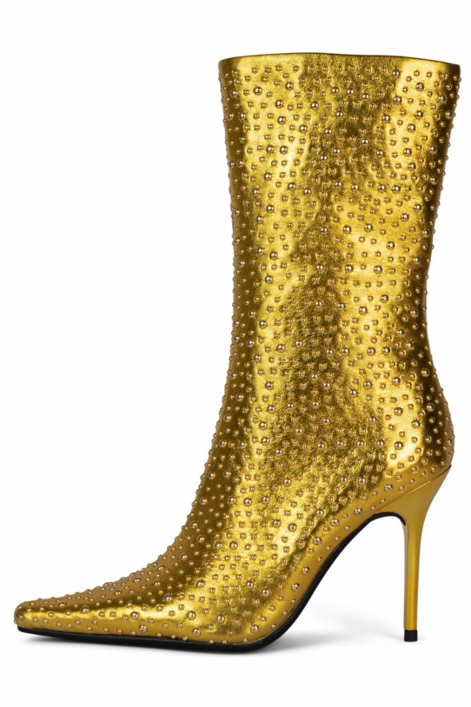 Jeffrey Campbell Women ICONIC_E GOLD METALLIC COW LEA