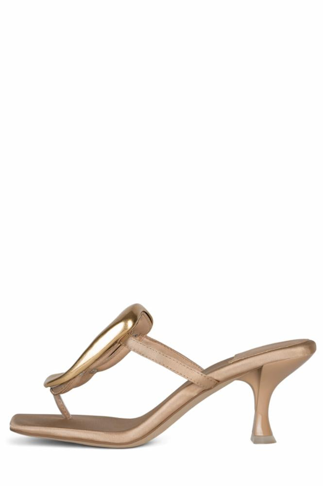 Jeffrey Campbell Women LINQ_UP NATURAL SATIN GOLD