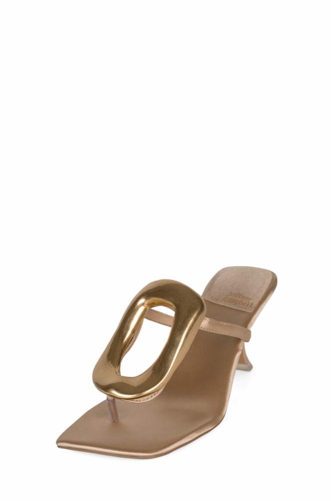 Jeffrey Campbell Women LINQ_UP NATURAL SATIN GOLD