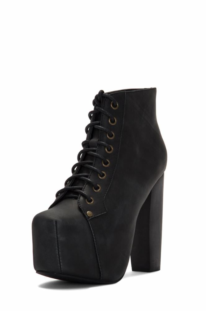 Jeffrey Campbell Women LITA BLK/BLK/LEA PIGSKIN/PU