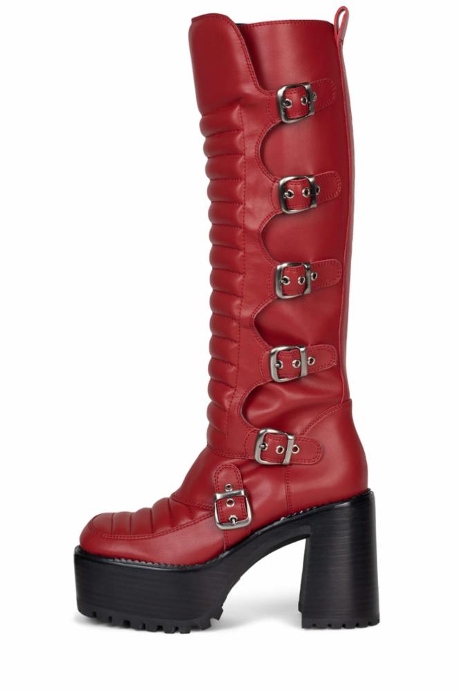 Jeffrey Campbell Women MOTO_XX RED