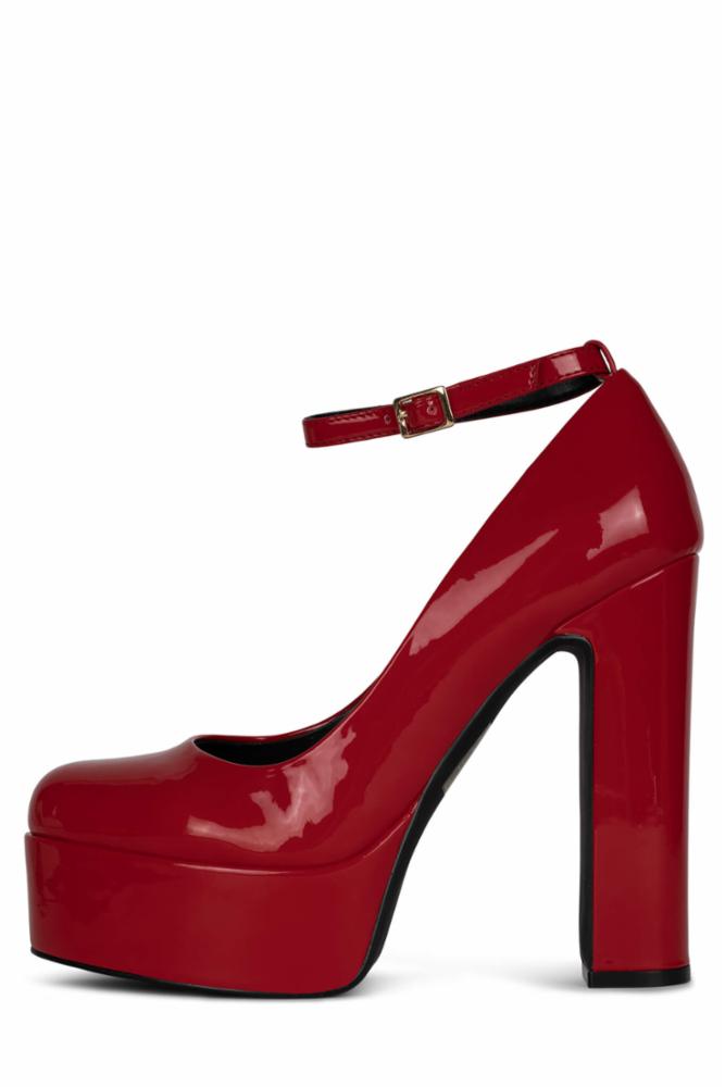 Jeffrey Campbell Women OKURR RED PATENT