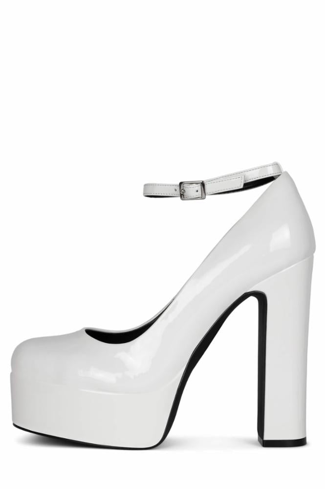 Jeffrey Campbell Women OKURR WHITE PATENT