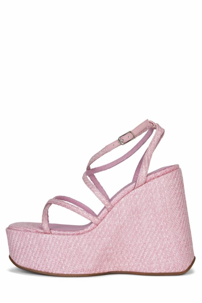 Jeffrey Campbell Women OLIANA PINK WOVEN