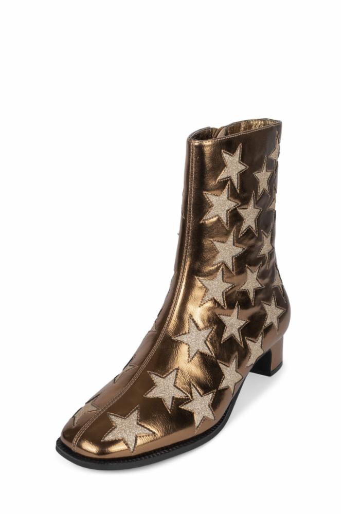 Jeffrey Campbell Women ON_MARS BRONZE METALLIC GOLD PU