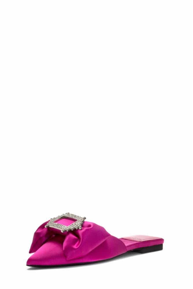 Jeffrey Campbell Women SIT_PRETTY FUCHSIA SATIN SILVER