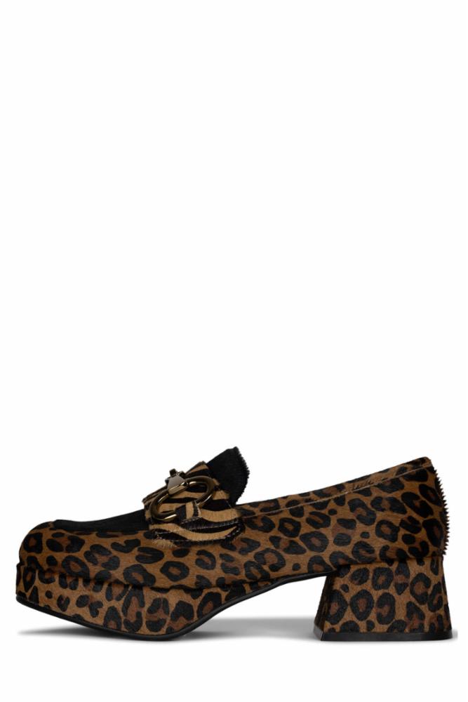 Jeffrey Campbell Women STUDENT_2F BROWN CHEETAH COMBO