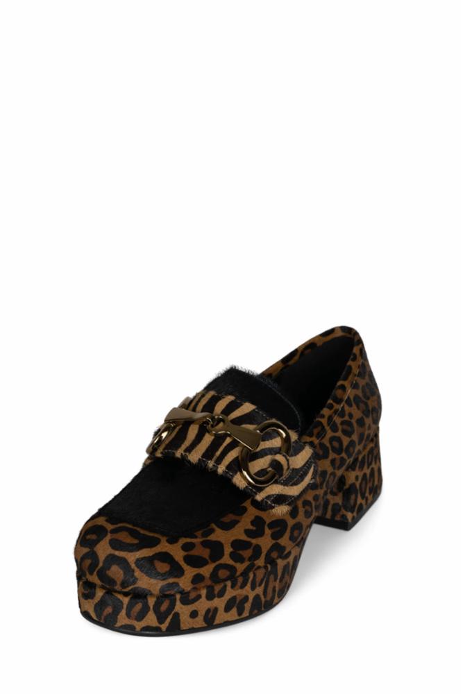 Jeffrey Campbell Women STUDENT_2F BROWN CHEETAH COMBO