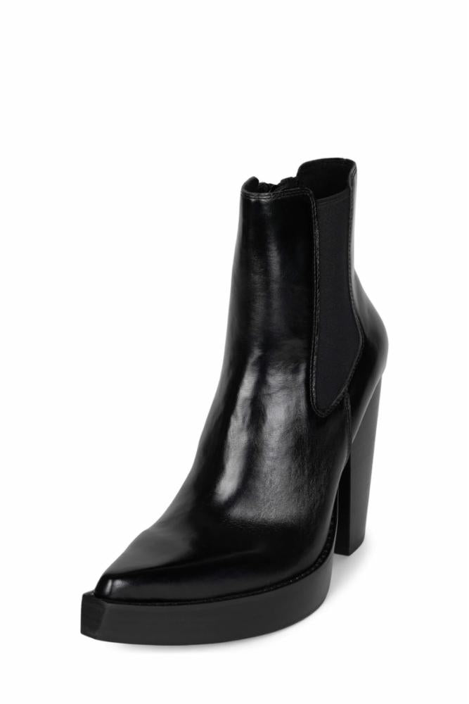 Jeffrey Campbell Women SUBCULTURE BLACK COW  LEA