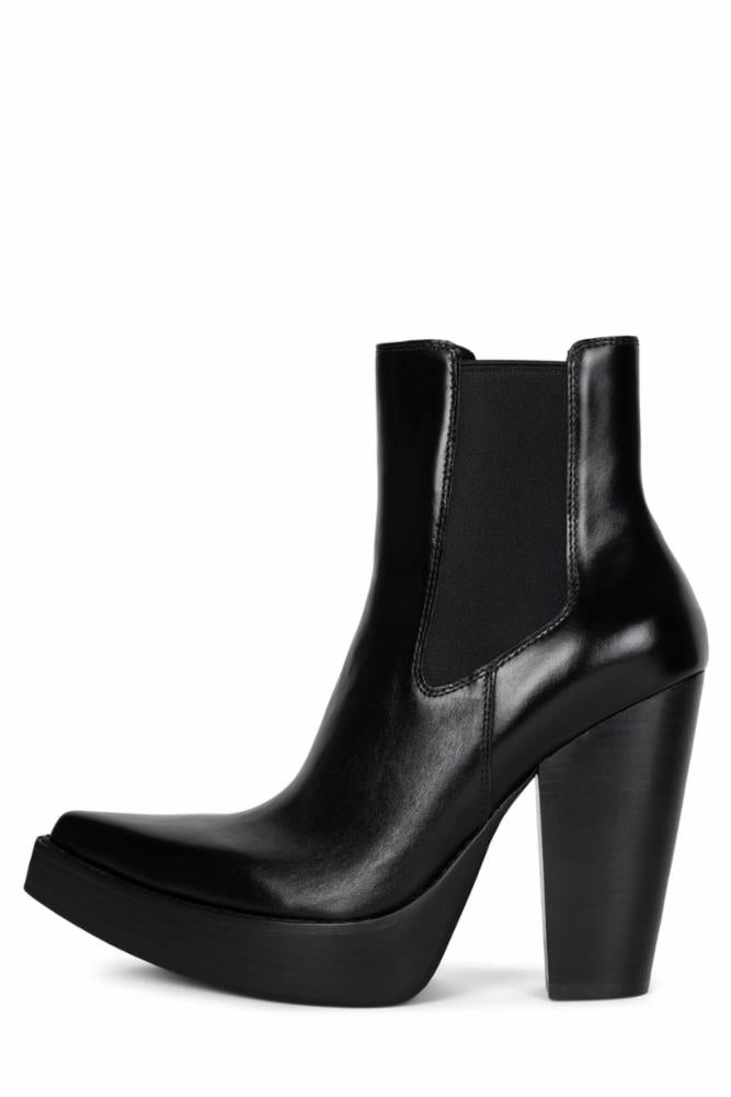 Jeffrey Campbell Women SUBCULTURE BLACK COW  LEA