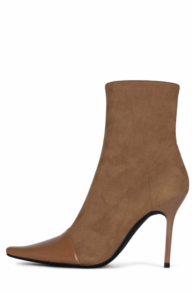 Jeffrey Campbell Women SURVIVOR BEIGE BOX BEIGE FABRIC/PU